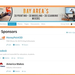 HoneyPoint3D - HoneyPoint3D Meetup Group. Free meetings. Over 550 members.