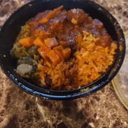 Oxtail Stew Callaloo Coconut Rice & Peas Oxtail Stew Callaloo Coconut Rice & Peas