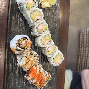 Miyabi Sushi Bar Steakhouse - California roll and shrimp tempura roll - Japanese Near Me - Arnold, Missouri Miyabi Sushi Bar Steakhouse - California roll and shrimp tempura roll - Japanese Near Me - Arnold, Missouri