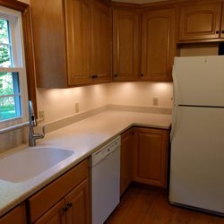 Mather Countertop Systems - Seville cabinets and Corian countertop in South Windsor.