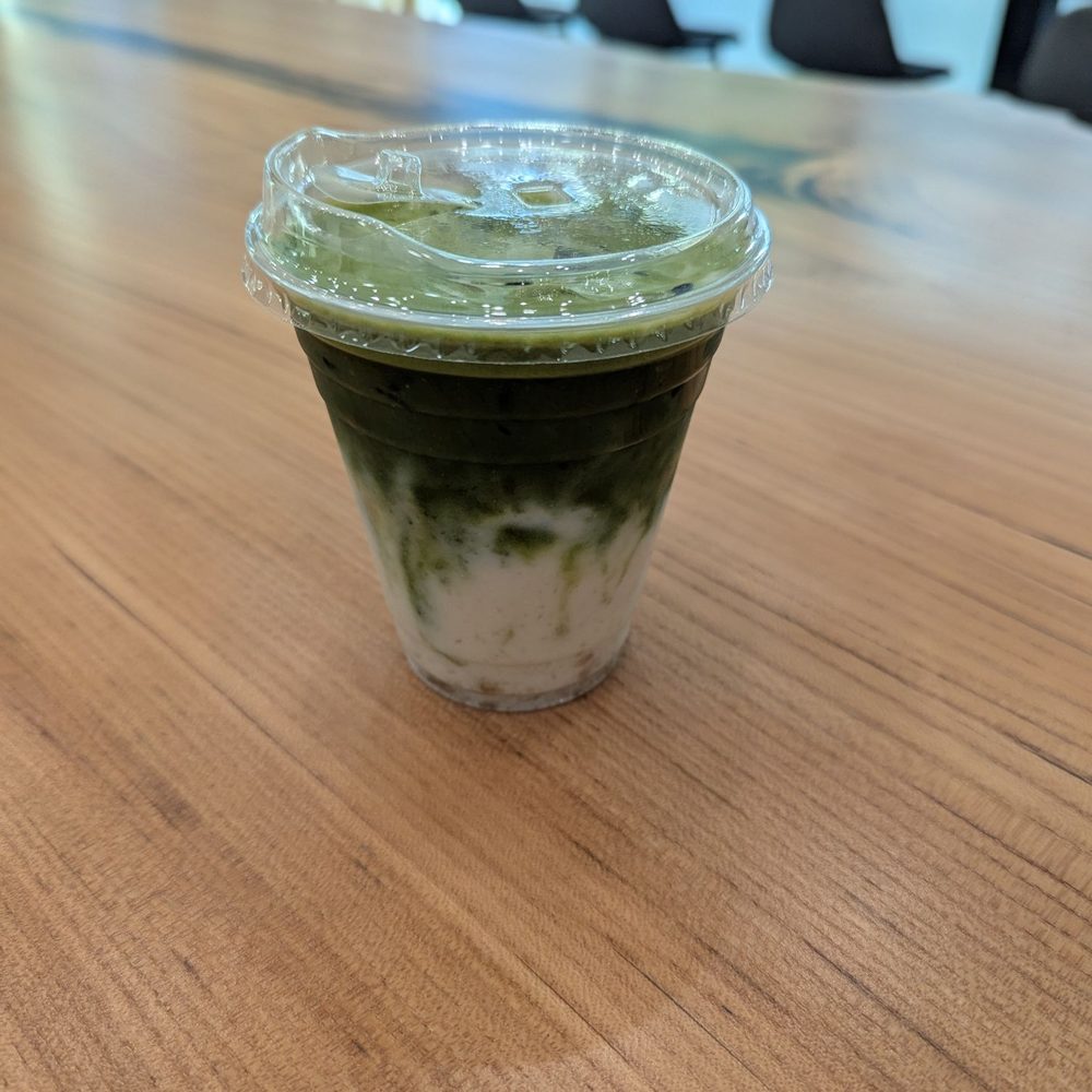Yuzu matcha latte Yuzu matcha latte