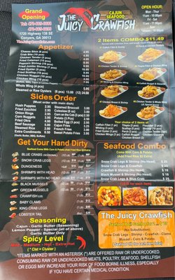 Menu photo 1 The Juicy Crawfish Conyers, GA Menu photo 1 The Juicy Crawfish Conyers, GA