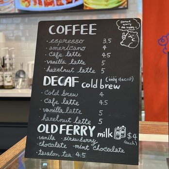 Old Ferry Donut - drinks menu - Donuts Near Me - Buena Park, California Old Ferry Donut - drinks menu - Donuts Near Me - Buena Park, California