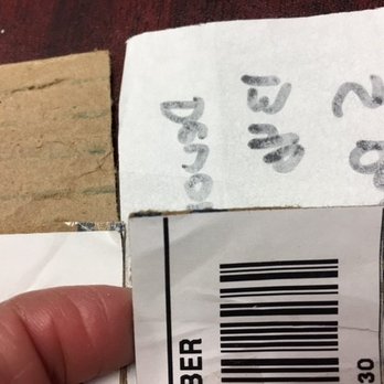 USPS - Notice how nice and cleanly these labels that were supposedly ripped off of my package is.  Looks like it has been cut off with a box cutter - Post Offices Near Me - Bell Gardens, California
