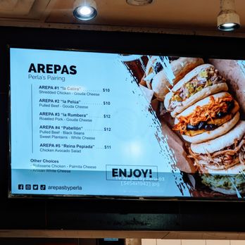 Arepas by Perla - Menu - Venezuelan Near Me - Houston, Texas