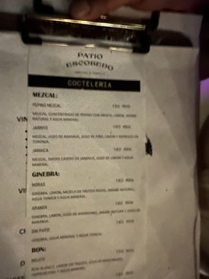 Menu photo 2 Patio Escobedo Mazatlán, SIN Menu photo 2 Patio Escobedo Mazatlán, SIN