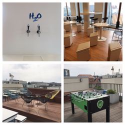 Audible - Wasser für alle MA, Meetingpoint, Dachterrasse und Tischfußball für die Pause