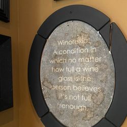 M Winehouse - Quirky wine saying on the wall