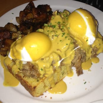 Blue Collar - Pulled pork Benedict. Amazing!!! A must try. Huge portion - Comfort Food Near Me - Miami, Florida Blue Collar - Pulled pork Benedict. Amazing!!! A must try. Huge portion - Comfort Food Near Me - Miami, Florida