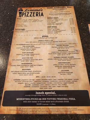 Menu photo 4 Lemmo's Pizzeria Moorpark, CA Menu photo 4 Lemmo's Pizzeria Moorpark, CA