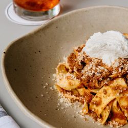 Butterfield - Pappardelle Bolognese + Butterfield Old Fashioned