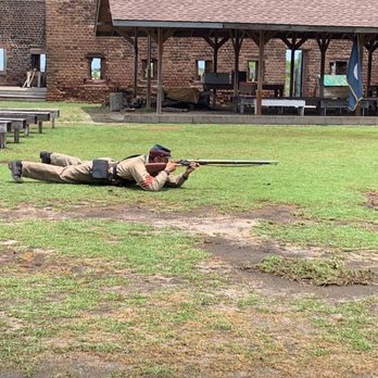 Old Fort Jackson - Rifle demonstration - Landmarks & Historical Buildings Near Me - Savannah, Georgia Old Fort Jackson - Rifle demonstration - Landmarks & Historical Buildings Near Me - Savannah, Georgia