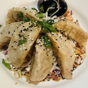 BJ's Restaurant & Brewhouse - Chicken Pot Stickers - Pizza Near Me - Sterling Heights, Michigan BJ's Restaurant & Brewhouse - Chicken Pot Stickers - Pizza Near Me - Sterling Heights, Michigan