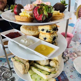 Crown and Crumpet Cafe - Overflowing tea service filled with yummy treats! - Tea Rooms Near Me - Ross, California Crown and Crumpet Cafe - Overflowing tea service filled with yummy treats! - Tea Rooms Near Me - Ross, California