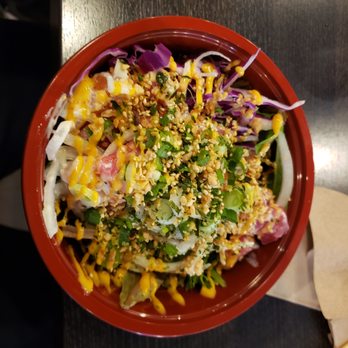 Fish Me Poke - My Poke Bowl with Salmon, Tuna, Hamachi topped with Wasabi Mayo. - Poke Near Me - San Jose, California Fish Me Poke - My Poke Bowl with Salmon, Tuna, Hamachi topped with Wasabi Mayo. - Poke Near Me - San Jose, California