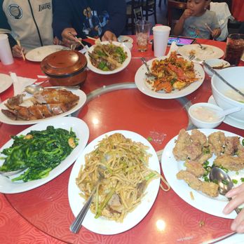 New Asia Restaurant - Baked pork salt pepper, lo mien noodles, pea pod, half roasted duck, black pepper beef - Chinese Near Me - Germantown, Tennessee