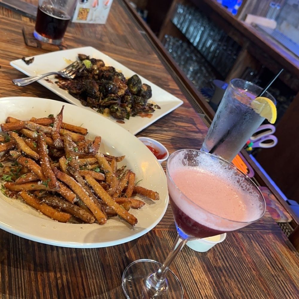 Truffle fries and Brussels Sprouts Truffle fries and Brussels Sprouts