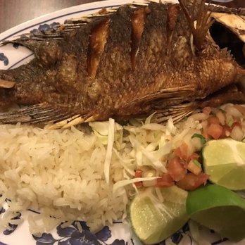 Maya's Cafe - Whole Fried fish - Latin American Near Me - San Jose, California
