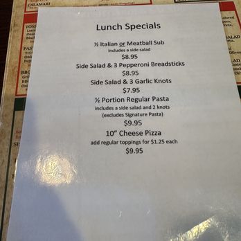 Kinsey's Italian Cafe - Menu - Cafes Near Me - McCordsville, Indiana