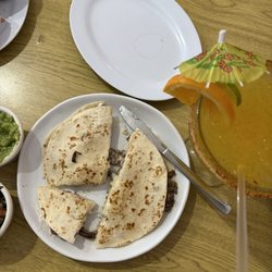 San Luis Taqueria - Super Quesadilla, Mango margarita