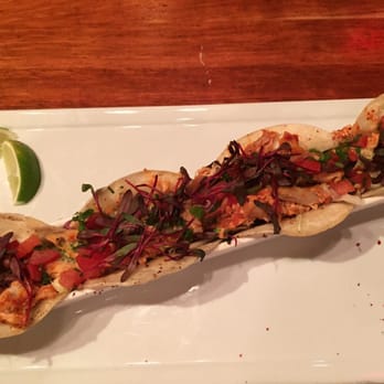 Zovs - Grilled chicken mini tahini tacos - New American Near Me - Irvine, California Zovs - Grilled chicken mini tahini tacos - New American Near Me - Irvine, California
