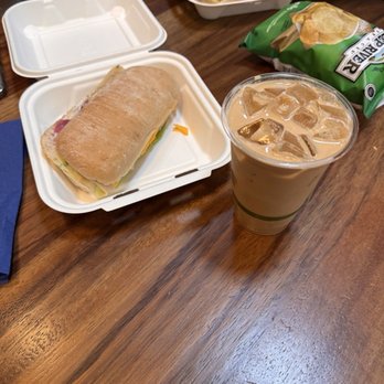 Spyhouse Coffee Roasters - Iced coffee and turkey cheddar sandwich - Cafes Near Me - Minneapolis, Minnesota Spyhouse Coffee Roasters - Iced coffee and turkey cheddar sandwich - Cafes Near Me - Minneapolis, Minnesota