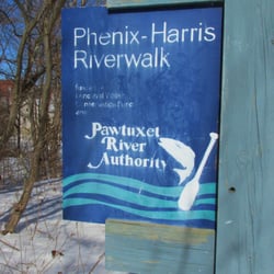 Phenix-Harris River Walk - Nice blue sign
