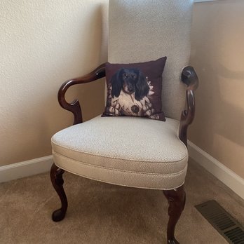 Pacifico Upholstery - Jose of Pacifico expertly reupholstered a pair of these Broyhill chairs. - Furniture Reupholstery Near Me - Santa Clara, California Pacifico Upholstery - Jose of Pacifico expertly reupholstered a pair of these Broyhill chairs. - Furniture Reupholstery Near Me - Santa Clara, California