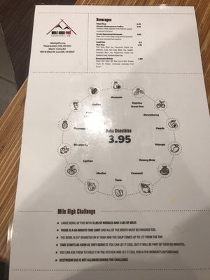 Menu photo 7 Mile High Pho Louisville, CO