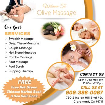 Olive Massage - Welcome To Olive Massage - Massage Near Me - Claremont, California Olive Massage - Welcome To Olive Massage - Massage Near Me - Claremont, California