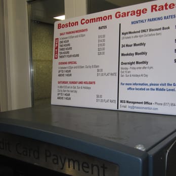 Boston Common Parking Garage Rates | Dandk Organizer