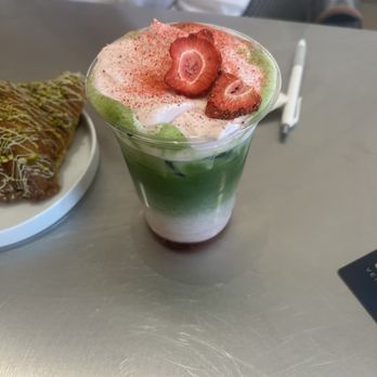 Three Fields Coffee - Strawberry matcha latte - Coffee & Tea Near Me - Alhambra, California