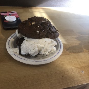 Insomnia Cookies - Deluxe s'mores cookie with cookies and cream ice cream - Desserts Near Me - Richmond, Virginia