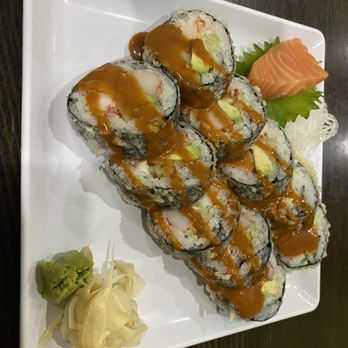 Green Tea - a plate of sushi on a table - Sushi Bars Near Me - Swedesboro, New Jersey Green Tea - a plate of sushi on a table - Sushi Bars Near Me - Swedesboro, New Jersey