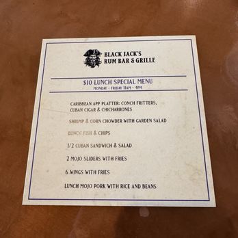 Black Jack’s Rum Bar & Grille - $10 Lunch Specials - Cocktail Bars Near Me - Davie, Florida Black Jack’s Rum Bar & Grille - $10 Lunch Specials - Cocktail Bars Near Me - Davie, Florida