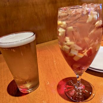 Big Bowl - Sapporo Lager , Japan and a Pomegranate Sangria - Chinese Near Me - Schaumburg, Illinois