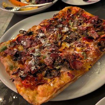 Tribute Pizza - Classic Combo Supreme grandma style - Pizza Near Me - San Diego, California Tribute Pizza - Classic Combo Supreme grandma style - Pizza Near Me - San Diego, California