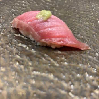 Blue Pagoda - Marinated Bluefin Tuna Chutoro with Pickled Wasabi - Sushi Bars Near Me - San Jose, California Blue Pagoda - Marinated Bluefin Tuna Chutoro with Pickled Wasabi - Sushi Bars Near Me - San Jose, California