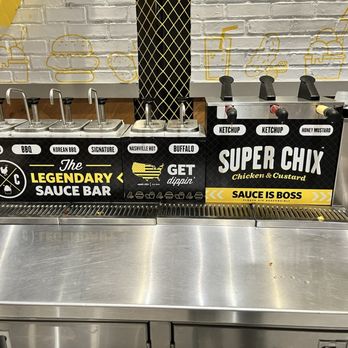 Super Chix - Self serve sauces - Chicken Shop Near Me - Federal Way, Washington