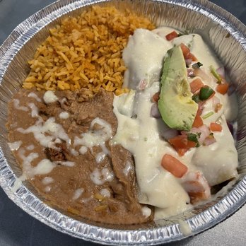Taco Joint - Thursday Special "Avocado Queso Porkiladas" for $12.98 after tax. - Tacos Near Me - Dallas, Texas