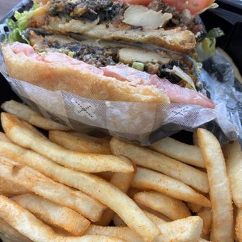Frybread - The Hen vegetarian sandwich-- so good! - Mexican Near Me - West Warwick, Rhode Island