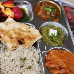Pooja Indian Grill - No lunch buffet but thali plates is offered in replace.