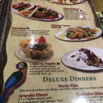 La Corona - Deluxe dinner menu - Mexican Near Me - Houston, Texas