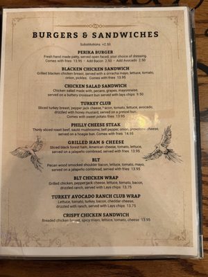 Menu photo 1 Perika's Terrace Seminole, TX Menu photo 1 Perika's Terrace Seminole, TX