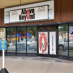 Above & Beyond Computers - Front of Store, located at 300 Mount Lebanon Blvd. (In the Lebanon Shops) Ground Floor next to Ruby's Dry Cleaning.