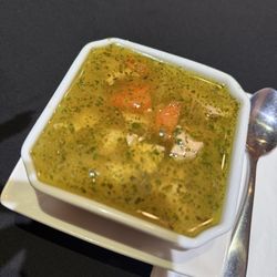 Harvest Bistro - Pesto chicken orzo soup (option for lemon)