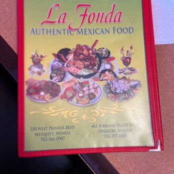 La Fonda - Menu - Mexican Near Me - Mesquite, Nevada