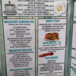 Menu Breakfast Menu Breakfast