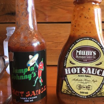 Blvd Bistro - The two hot sauces (left from north van, and right from Vernon) - Breakfast & Brunch Near Me - North Vancouver, British Columbia Blvd Bistro - The two hot sauces (left from north van, and right from Vernon) - Breakfast & Brunch Near Me - North Vancouver, British Columbia