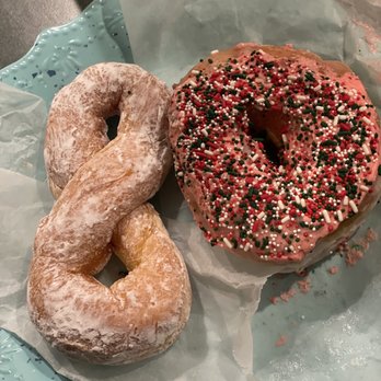 Jeff's Donuts - Twisted powder donut and donut with sprinkles - Donuts Near Me - Louisville, Kentucky Jeff's Donuts - Twisted powder donut and donut with sprinkles - Donuts Near Me - Louisville, Kentucky